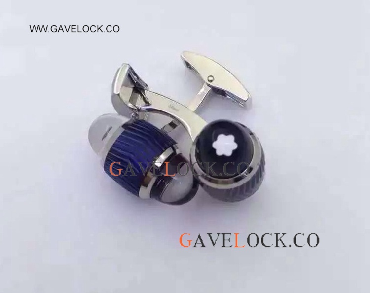 AAA Mont blanc Blue Cufflinks Luxury Gift